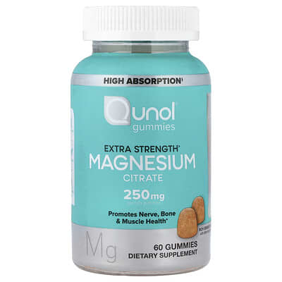 Magnesium Citrate Gummies, Rich Orange, 60 Gummies (125 mg per Gummy)