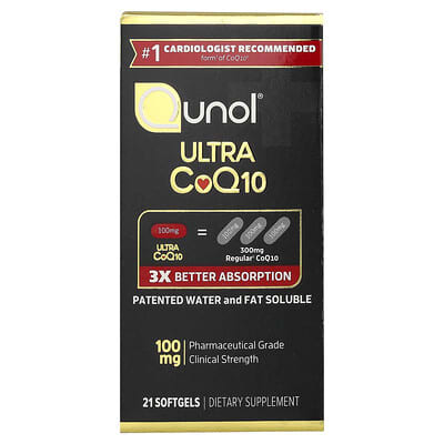 Ultra CoQ10, 100 mg, 21 мягких капсул