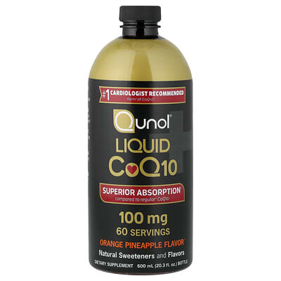Жидкий CoQ10, апельсин-ананас, 20.3 fl oz (600 ml)