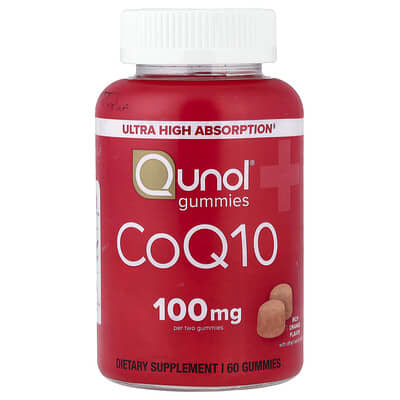 Qunol CoQ10 Gummies, Rich Orange, 60 шт (50 mg per Gummy)