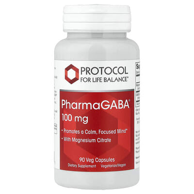PharmaGABA® With Magnesium Citrate, 90 Veg Capsules