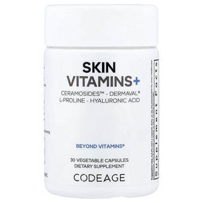 Витамины для кожи Skin Vitamins+, 30 растительных капсул
