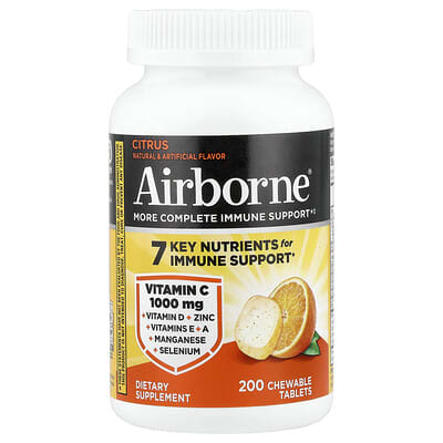 More Complete Immune Support, Citrus, 200 Chewable Tablets