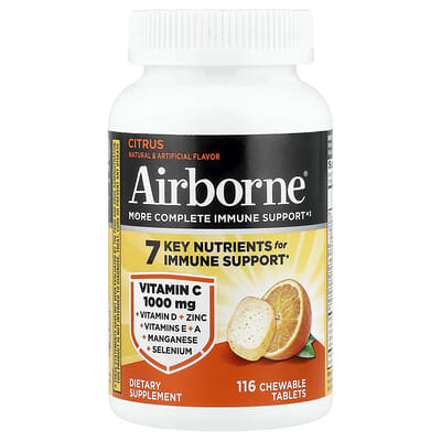 More Complete Immune Support, Citrus, 116 Chewable Tablets