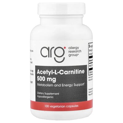 Ацетил-L-карнитин 500 mg, 100 вегетарианских капсул