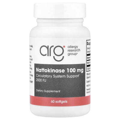 Наттокиназа, 100 mg, 60 мягких капсул
