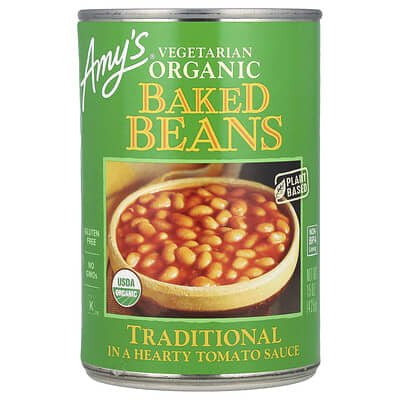 Органическая вегетарианская фасоль Amy's Traditional, 15 oz (425 g)