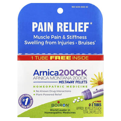 Arnica Montana 200CK, 3 тюбика по 80 гранул
