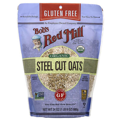 Bob's Red Mill органическая овсянка (Steel Cut Oats), 24 oz (680 g)