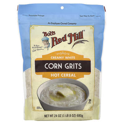 Creamy White Corn Grits, Hot Cereal, 24 oz (680 g)