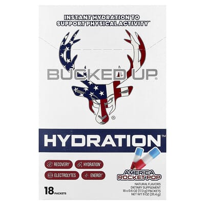 Hydration™, America Rocket Pop, 18 пакетиков по 0.6 oz (17.3 g)