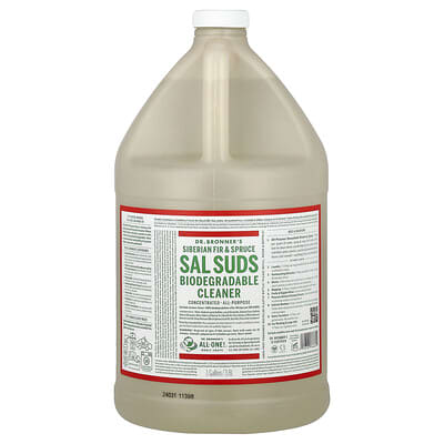 Dr. Bronner's Sal Suds биоразлагаемое чистящее средство, Siberian Fir & Spruce, 1 Gallon (3.8 L)