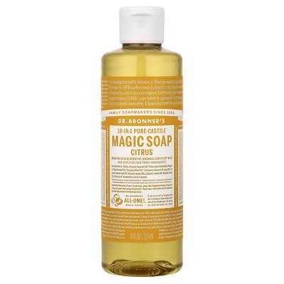 Мыло Pure-Castile Magic 18-in-1 Citrus 8 fl oz (237 ml)
