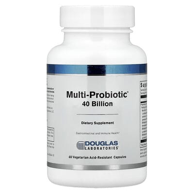 Multi-Probiotic®, 40 Billion CFU, 60 вегетарианских кислотоустойчивых капсул