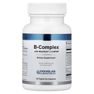 B-Complex With Metafolin® L-5-MTHF, 60 вегетарианских капсул