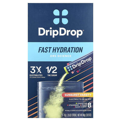 Электролитный напиток DripDrop Sunburst Variety 8 Sticks