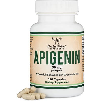 Double Wood Supplements Apigenin, 50 mg, 120 капсул