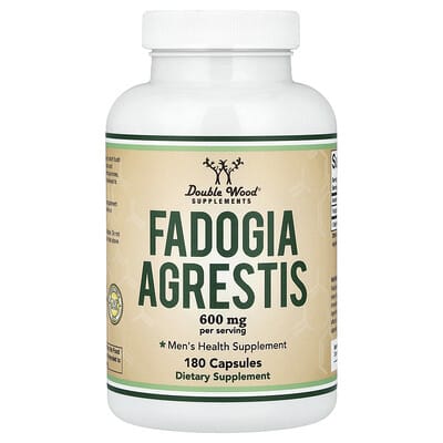 Double Wood Supplements Fadogia Agrestis, 180 капсул (300 mg per Capsule)