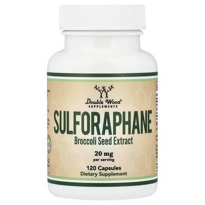 Сульфорафан Double Wood Supplements, 120 капсул (10 mg per Capsule)