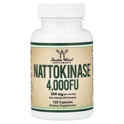 Наттокиназа Double Wood Supplements 120 Capsules