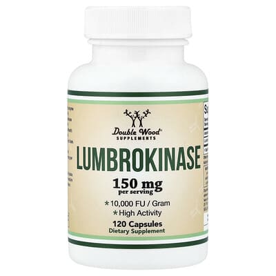 Lumbrokinase, 120 капсул (75 mg на капсулу)