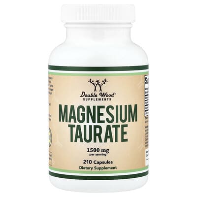 Magnesium Taurate, 210 Capsules (500 mg per Capsule)