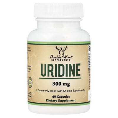 Uridine, 300 mg, 60 капсул