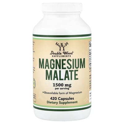 Magnesium Malate, 420 Capsules (500 mg per Capsule)