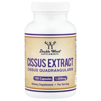 Double Wood Supplements Экстракт Cissus, 150 капсул (500 mg)