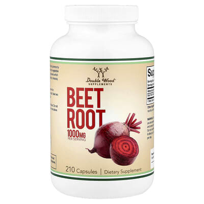 Double Wood Supplements свекла, 210 капсул (500 мг на капсулу)
