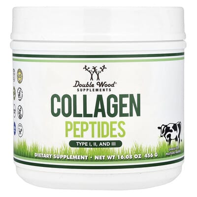 Коллаген Peptides, Type I, II, and III, 16.08 oz (456 g)
