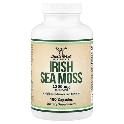 Irish Sea Moss, 180 капсул (600 mg per Capsule)