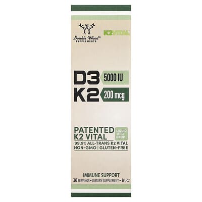 Vitamin D3 + K2 Liquid Drops, 1 fl oz