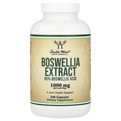 Double Wood Supplements Экстракт Boswellia, 240 капсул (500 мг)