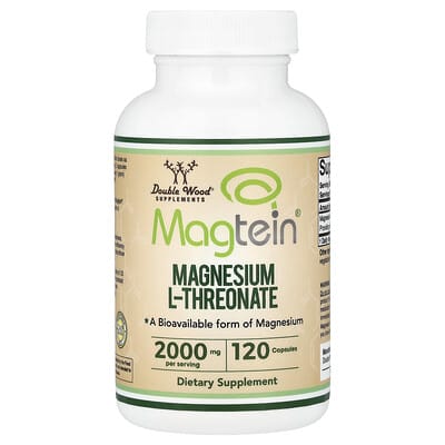 Magtein®, Magnesium L-Threonate, 120 Capsules (500 mg per Capsule)