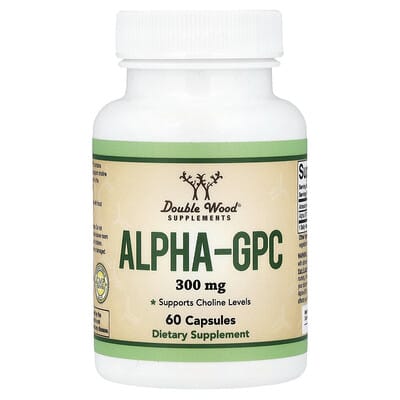 Double Wood Supplements Alpha-GPC 300 mg 60 капсул