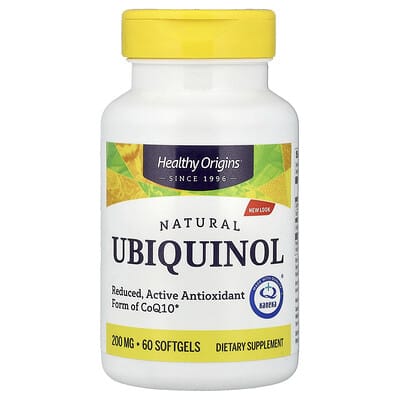 Натуральный убихинол, 200 mg, 60 мягких капсул