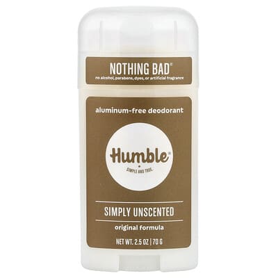 Aluminum-Free Deodorant, Simply Unscented, 2.5 oz (70 g)