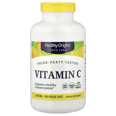 Healthy Origins витамин C, 1,000 mg, 360 капсул