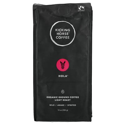 Organic Coffee, Hola®, Ground, Light Roast, 10 oz (284 g)