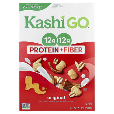GO®, Protein + Fiber Cereal, Original, 12.3 oz (348 g)