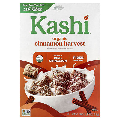 Сухой завтрак Kashi Organic Cereal, Cinnamon Harvest, 18 oz (510 g)
