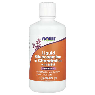 Liquid Glucosamine & Chondroitin с MSM, цитрус, 32 fl oz (946 ml)