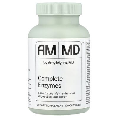 Комплекс ферментов Amy Myers MD Complete Enzymes, 120 Capsules (750 mg per Capsule)