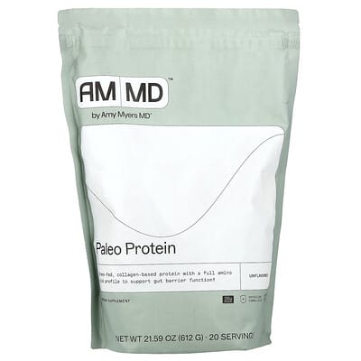 Amy Myers MD Белковый протеин Paleo, без вкуса, 21.59 oz (612 g)
