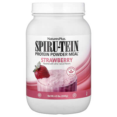 Протеиновый коктейль Spiru-Tein®, клубника, 4.5 lbs (2,040 g)