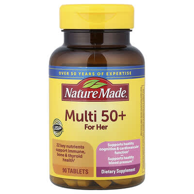 Nature Made Multi For Her 50+, 90 таблеток