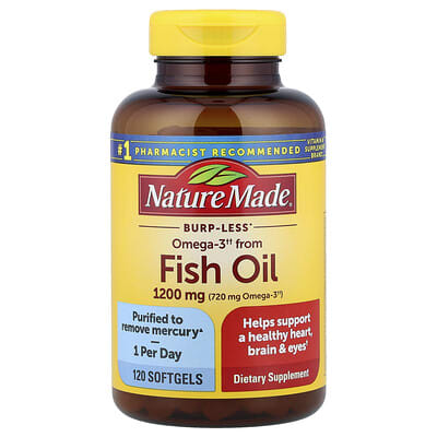 Рыбий жир Nature Made 1,200 mg 120 мягких капсул