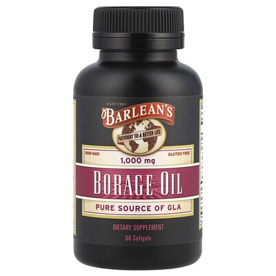 Barlean's Borage Oil, 1,000 mg, 60 мягких капсул