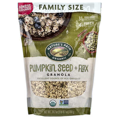 Organic Pumpkin Seed + Flax Granola, 24.7 oz (700 g)